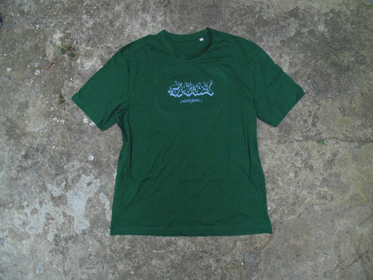 GREEN EMBROIDERED T