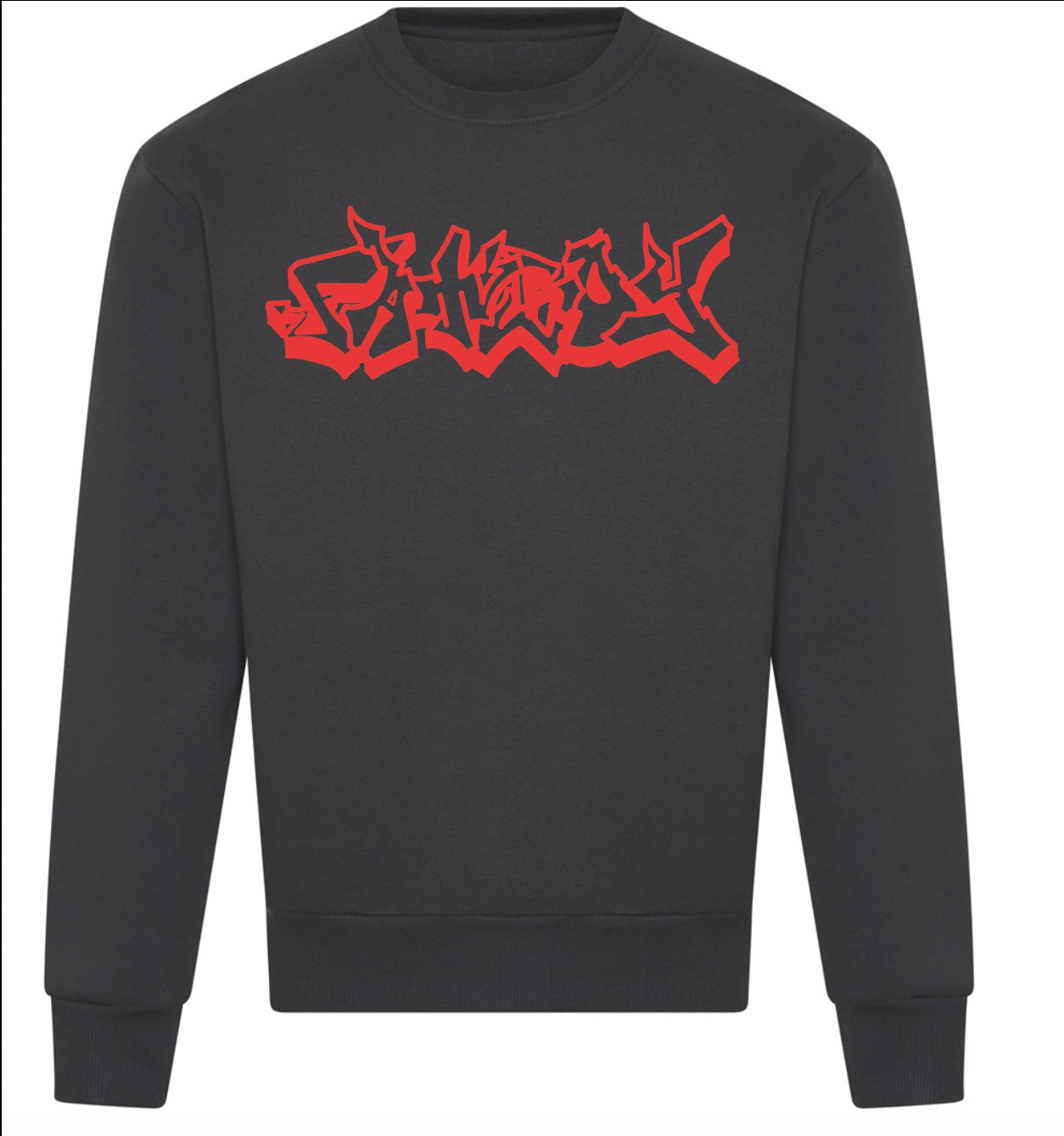CHARCOAL EMBROIDERED JUMPER
