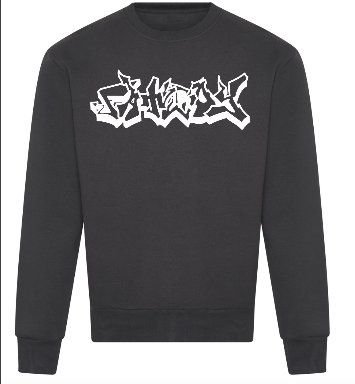 CHARCOAL EMBROIDERED JUMPER