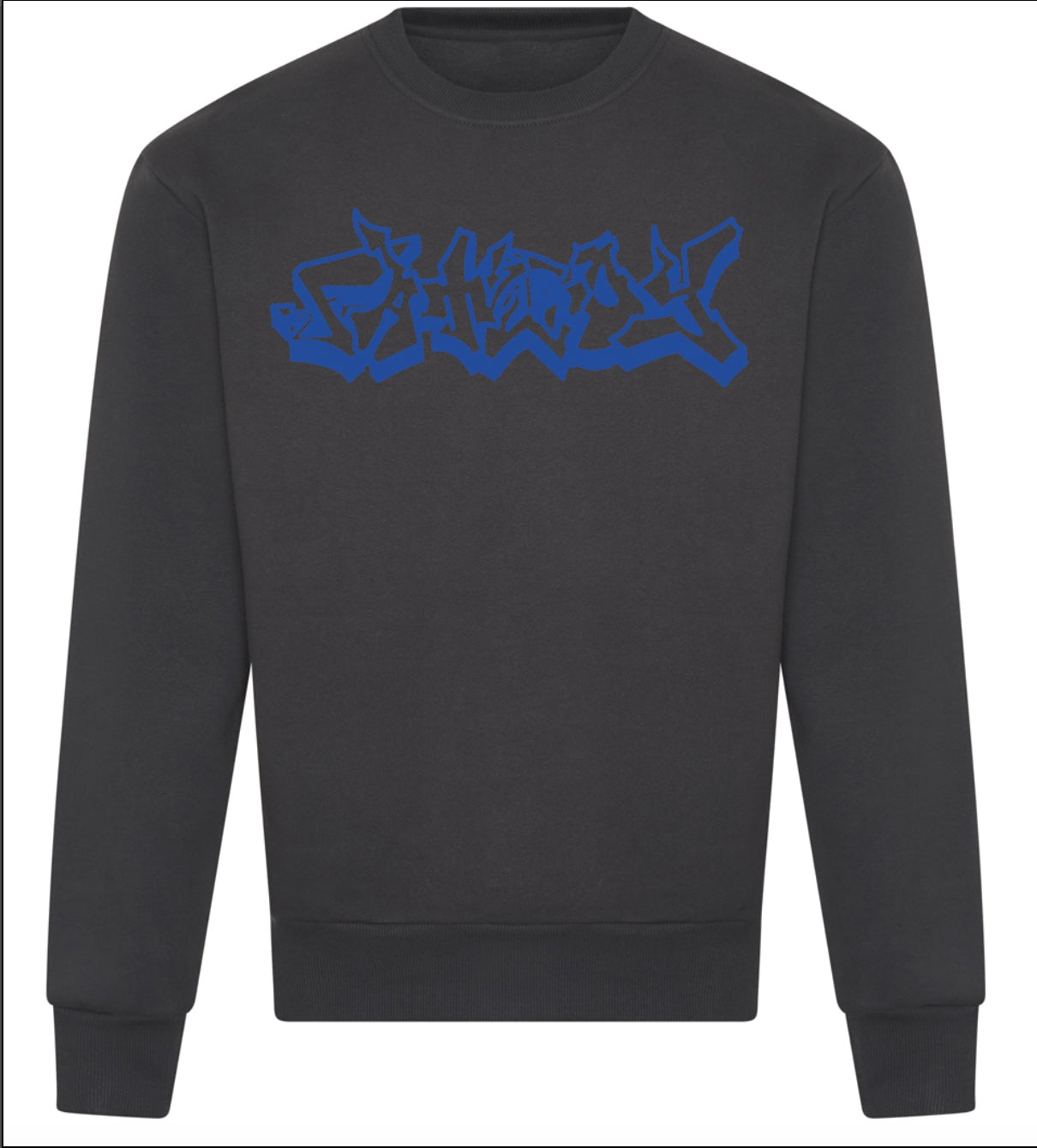CHARCOAL EMBROIDERED JUMPER
