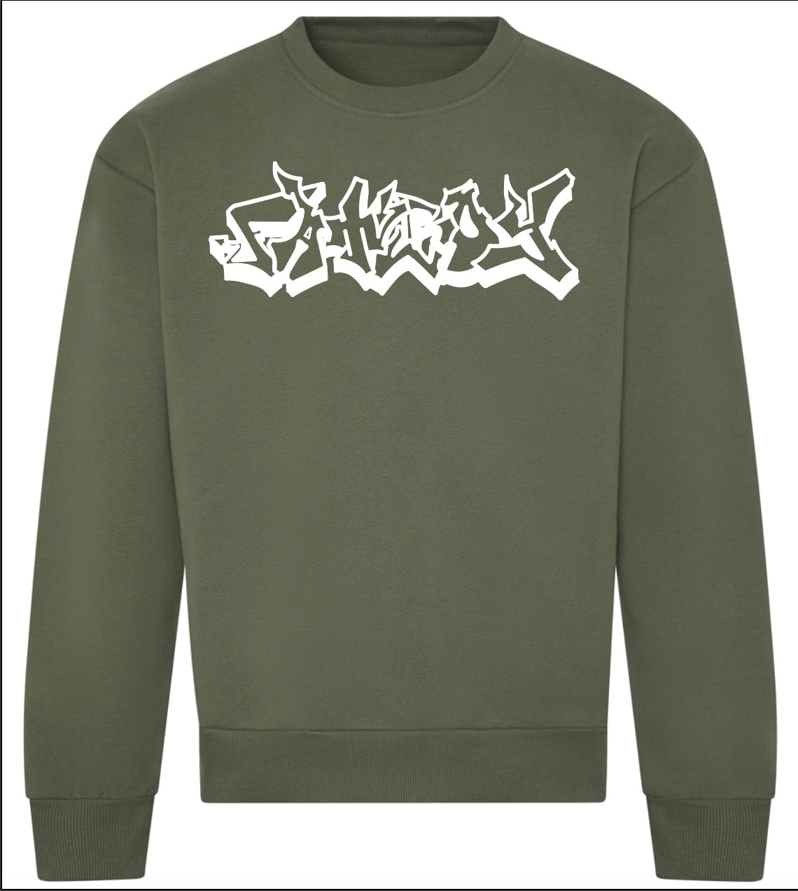 EARTHY GREEN EMBROIDERED JUMPER