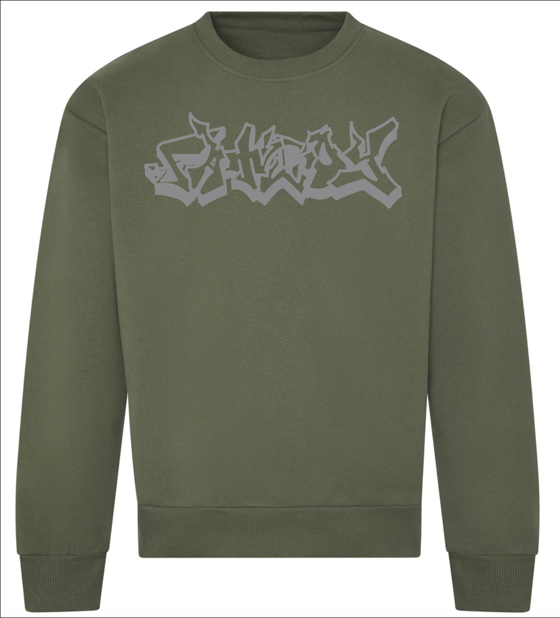 EARTHY GREEN EMBROIDERED JUMPER