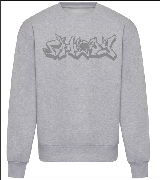 HEATHER GREY EMBROIDERED JUMPER (Copy)