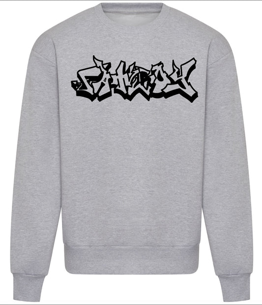HEATHER GREY EMBROIDERED JUMPER (Copy)