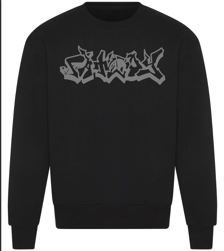 BLACK EMBROIDERED JUMPER