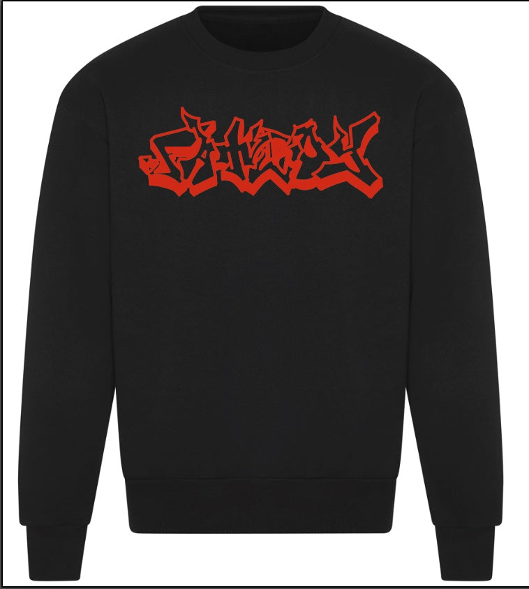 BLACK EMBROIDERED JUMPER