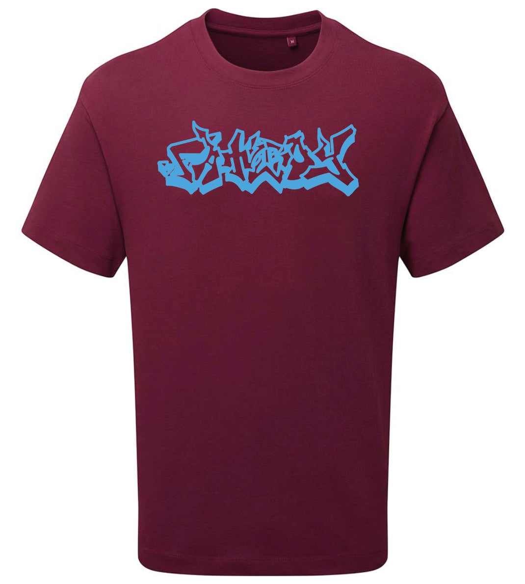 BURGANDY EMBROIDERED T