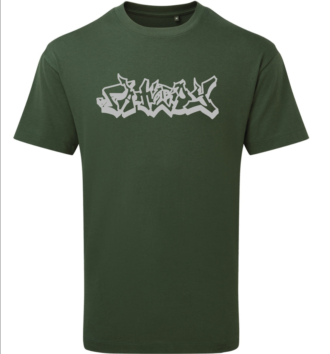 GREEN EMBROIDERED T