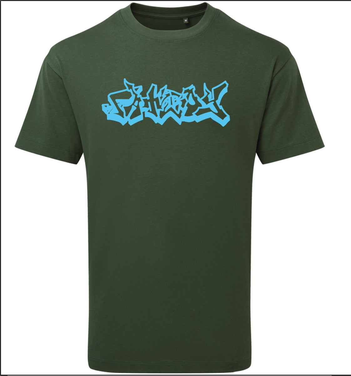 GREEN EMBROIDERED T