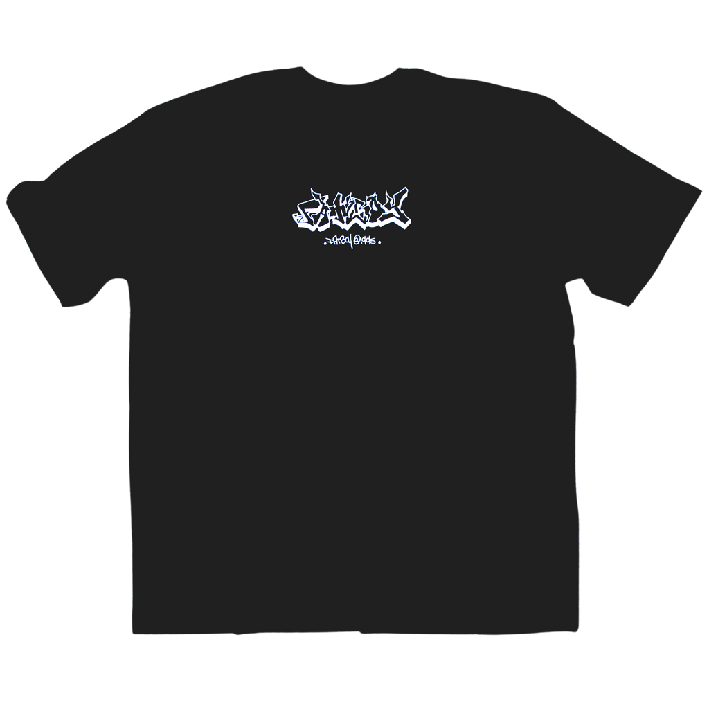FATBOY EMBROIDERED T | BLACK + WHITE