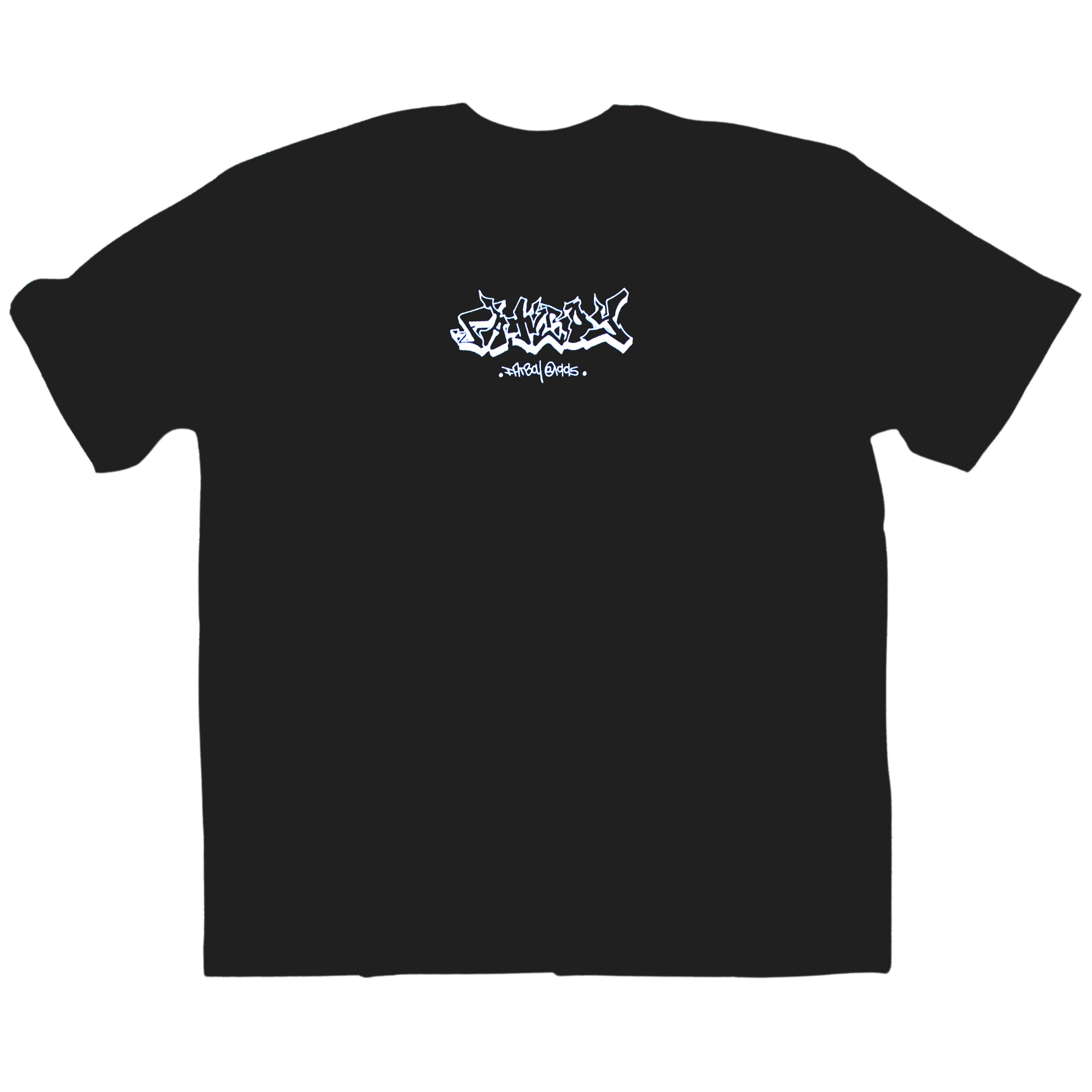 FATBOY EMBROIDERED T | BLACK + WHITE
