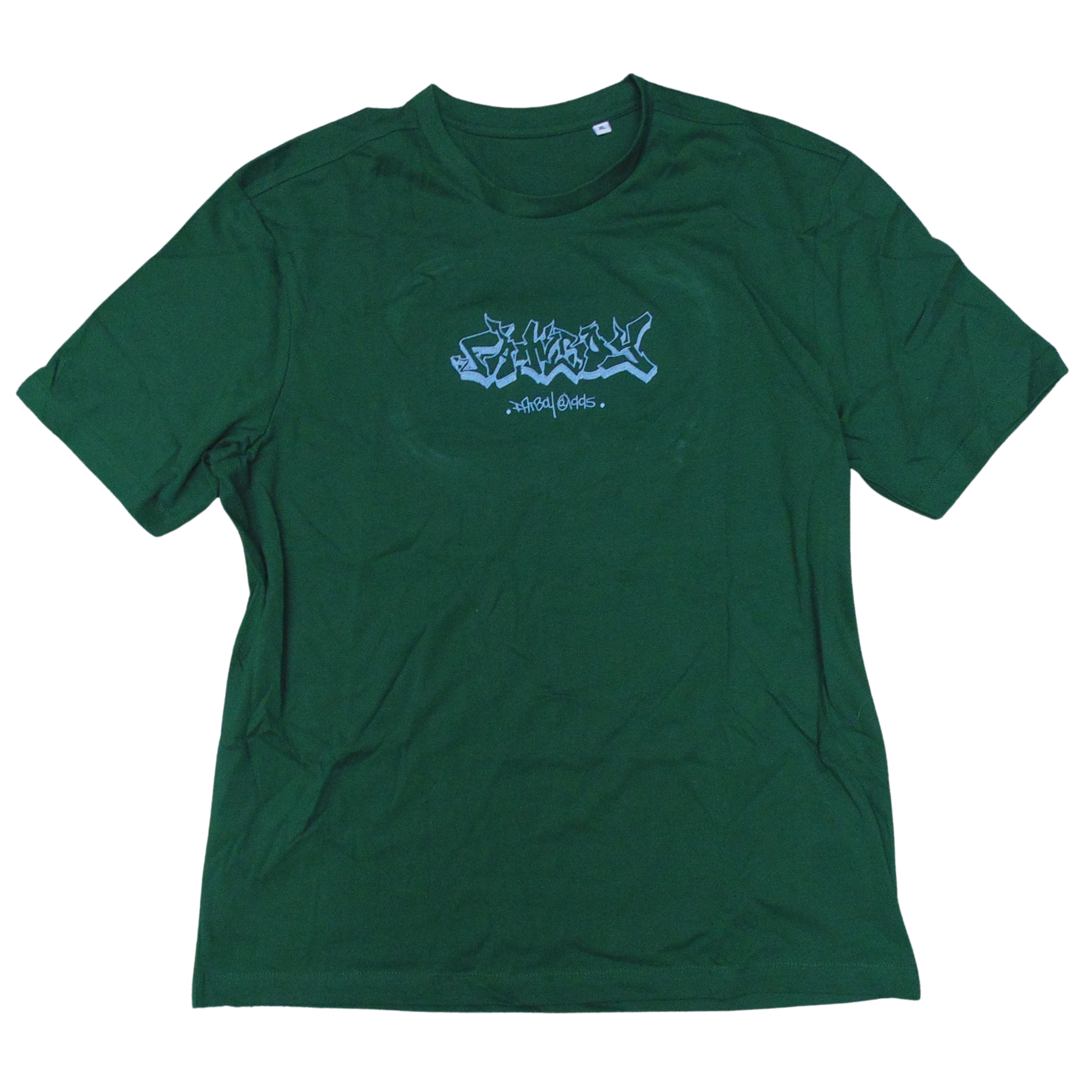 FATBOY EMBROIDERED T | GREEN + LIGHT BLUE