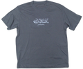 FATBOY EMBROIDERED T | GREY + WHITE