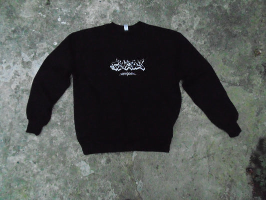 BLACK EMBROIDERED JUMPER